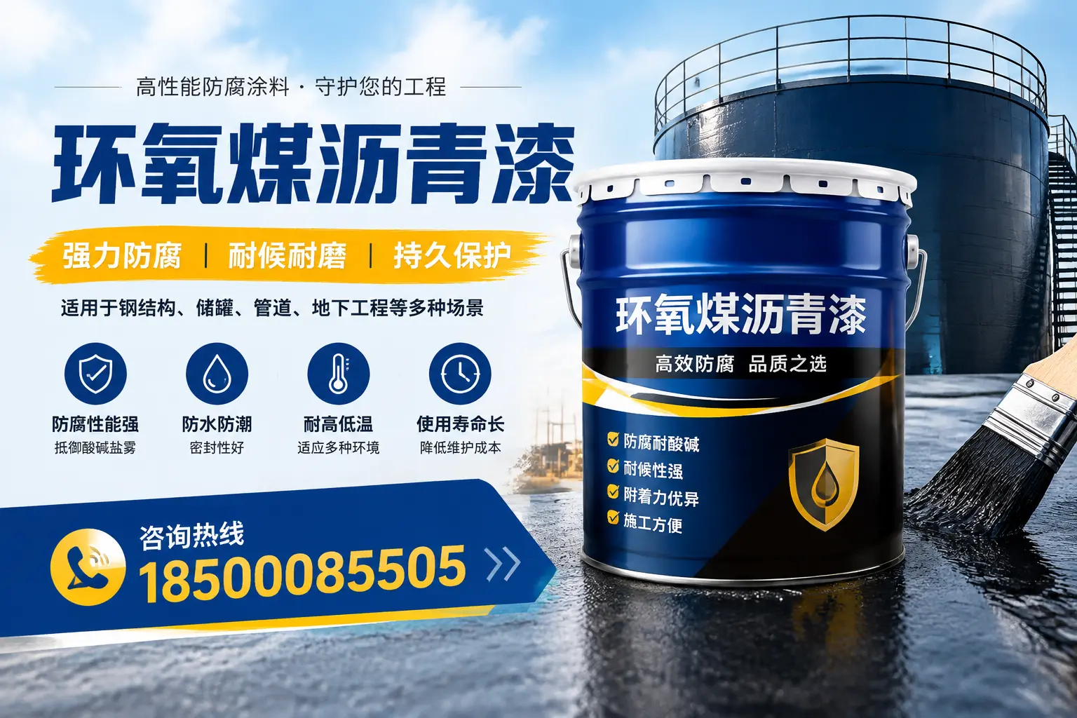 环氧煤沥青漆在工业中的应用，雅安企业的选择