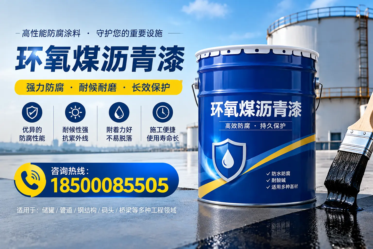环氧煤沥青漆施工注意事项,确保雅安项目顺利进行